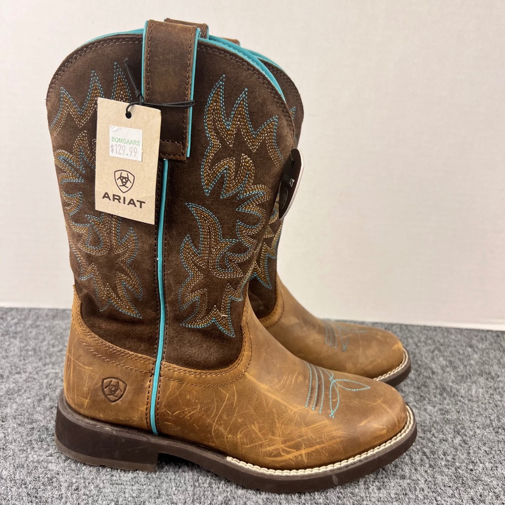 Ariat Women Delilah Round Toe Western Boot Distressed Brown 10021457 Size 6B